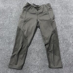 Athleta Mesh Contender Capri Leggings Womens Small Cropped Activewear Pants‎